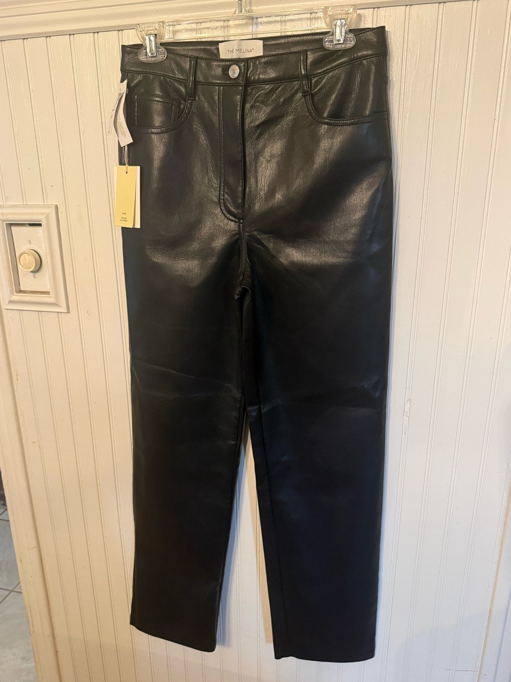 Nwt Wilfred Melina Straight Leg Faux Leather Pants 8
